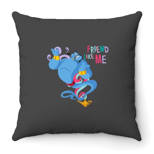 Disney Aladdin You Aint Never Have A Friend Like Me Throw Pillows