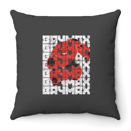 Disney Big Hero 6 Baymax Epic Hero Landing Distressed Throw Pillows