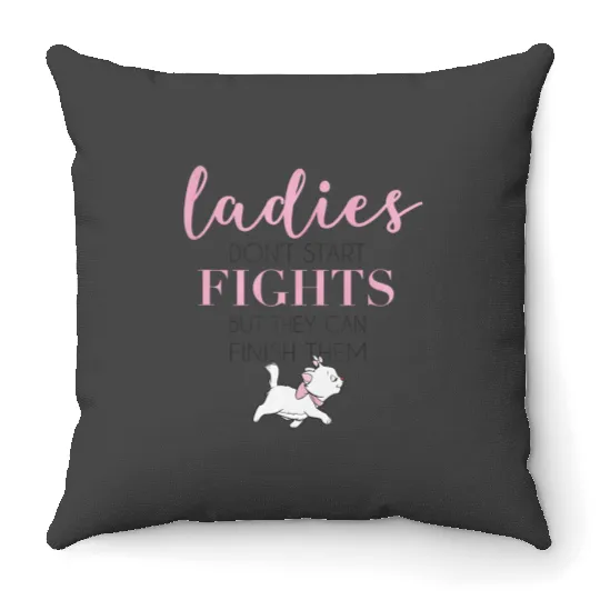 Disney The Aristocats Marie Ladies Dont Start Fights Tank Top Throw Pillows