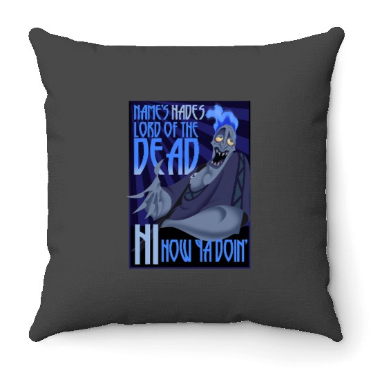 Disney Hercules The Names Hades Quote Graphic Throw Pillows