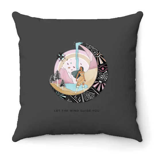 Disney Pocahontas Let The Wind Guide You Throw Pillows