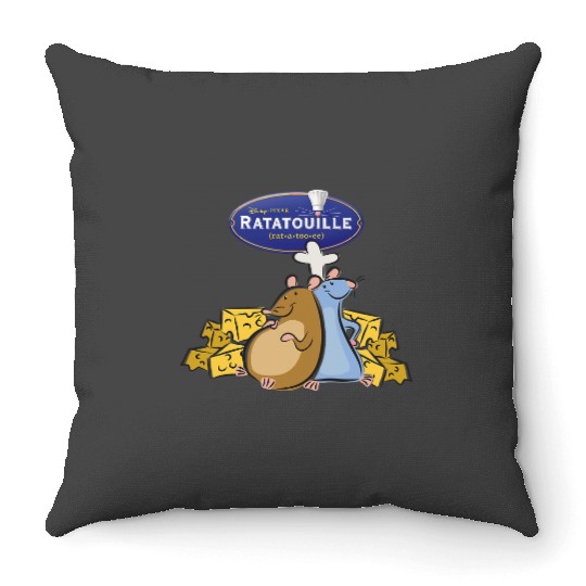 Disney Pixarss Ratatouille Title Logo Throw Pillows