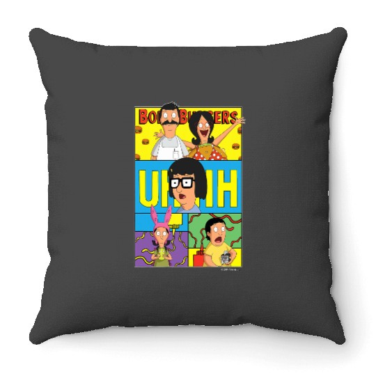 The Bobs Burgers Movie Bob Linda Tina Louise Gene Uhhh Throw Pillows