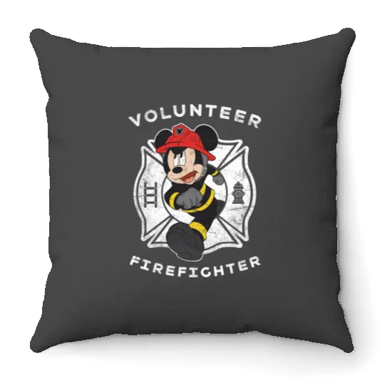 Disney Mickey and Friends Mickey Mouse Volunteer Firefighter Throw Pillows