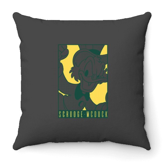 Disney DuckTales Scrooge McDuck Comic Portrait Throw Pillows