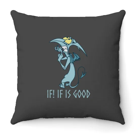 Disney Hercules Panic If Is Good Scary Portrait Logo Throw Pillows