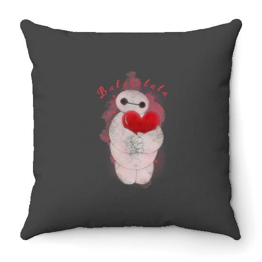 Disney Big Hero 6 Baymax Heart Portrait Graphic Throw Pillows