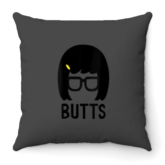 Womens Bobs Burgers Tina Belcher Butts VNeck Throw Pillows