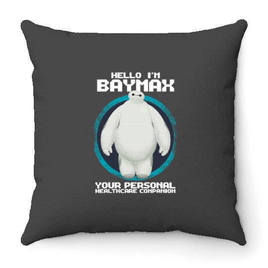 Disney Big Hero 6 Hello Im Baymax Graphic Throw Pillows