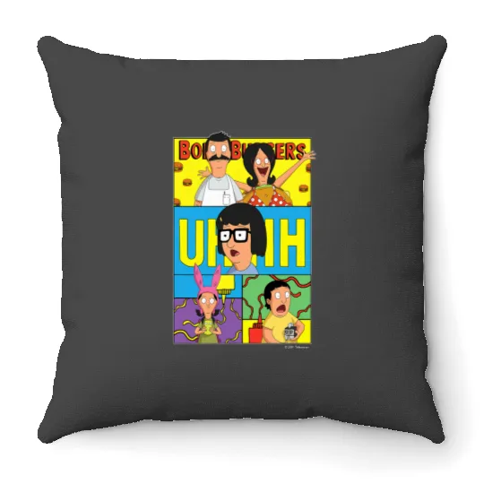 The Bobs Burgers Movie Bob Linda Tina Louise Gene Uhhh Throw Pillows