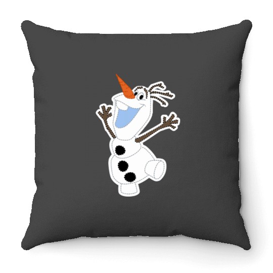 disney frozenss Olaf Dancing Portrait Throw Pillows