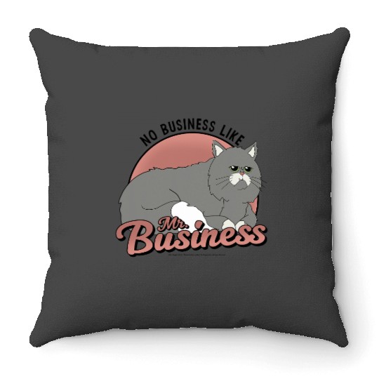 Bobs Burgers No Business Likes Mr. Business Throw Pillows