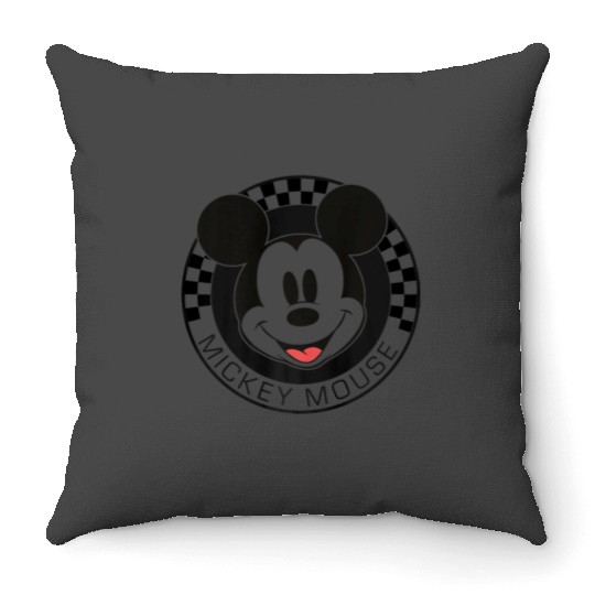 Disney Mickey And Friends Mickey Mouse Checkerboard Circle Premium Throw Pillows