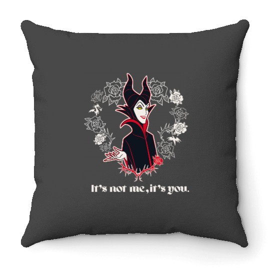 Disney Villains Maleficent Its Not Me Its You Throw Pillows