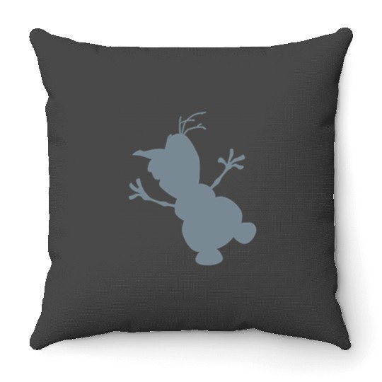 disney frozens Pocket Olaf Silhouette Throw Pillows