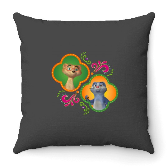 Disney Junior Mira Royal Detective Mikku and Chikku Throw Pillows