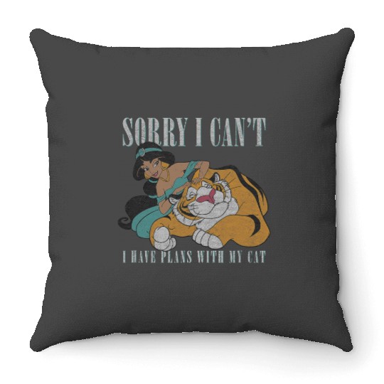 Disney Aladdin Jasmine And Rajah Sassy Quote Throw Pillows