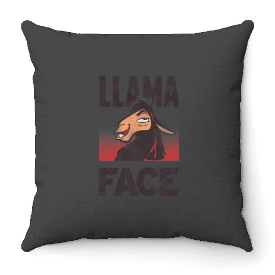 Disney Emperors New Groove Kuzco Llama Face Throw Pillows