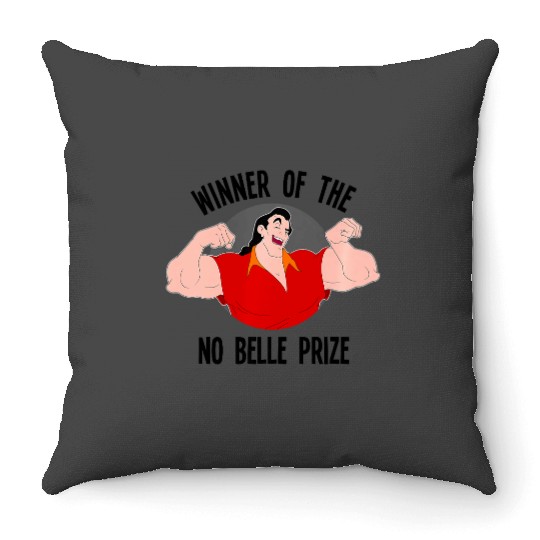 Disney Beauty And The Beast Gaston Winner Of No Belle Prize Premium Throw Pillows