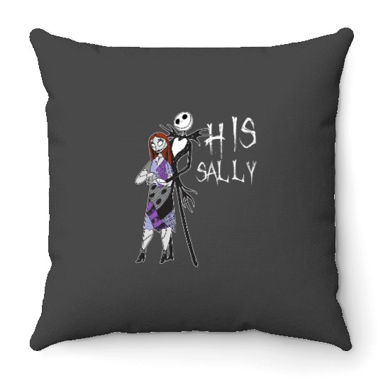 Disney The Nightmare Before Christmas His Sally Throw Pillows