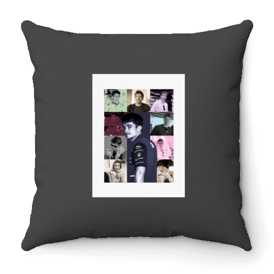 charles leclerc eras tour Throw Pillows