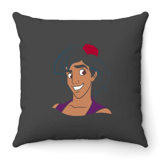 Disney Aladdin Big Smile Portrait Throw Pillows