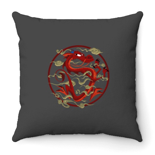 Disney Mulan Mushu Inner Circle Graphic Throw Pillows