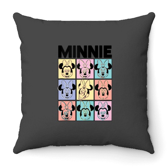 Disney Minnie Mouse Pastel Boxes Throw Pillows
