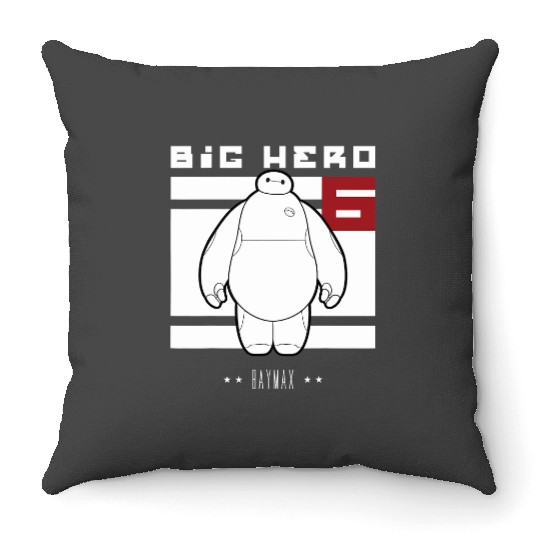 Disney Big Hero 6 Baymax All White Flag Throw Pillows