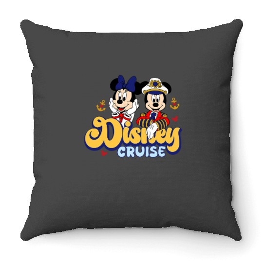 Disney Vacation 2024 Throw Pillows, Disney Cruise Disney Cruise Throw Pillows