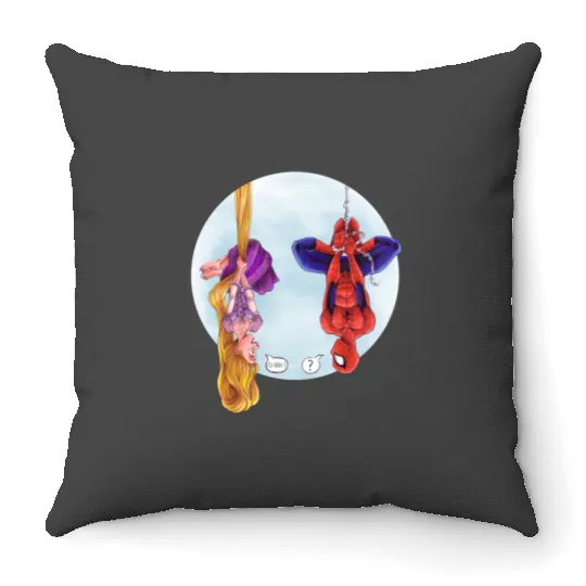Disney Rapunzel And Marvel Spider-Man Throw Pillows, Disney Marvel Avengers Spiderman Throw Pillows
