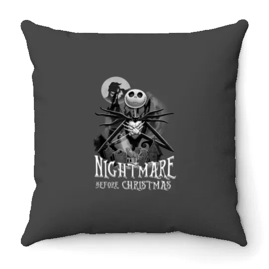 Jack Skellington Nightmare Before Christmas Halloween Throw Pillows, Disney Halloween Party