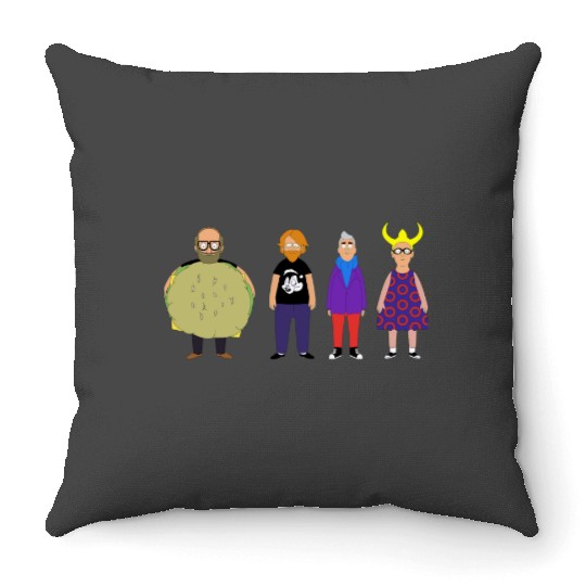 Bobs Burgers Phish by Custeez Throw Pillows