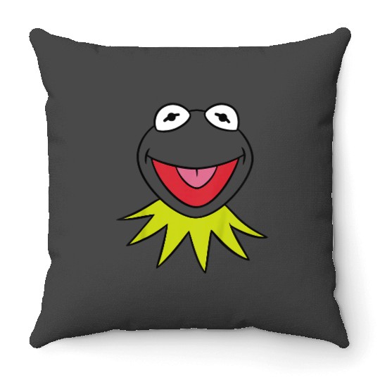 Kids Disney The Muppets Kermit Frog Happy Big Face Toddler Throw Pillows
