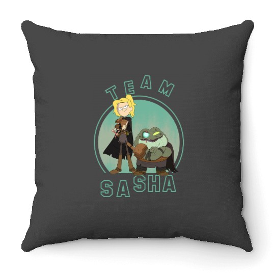 Disney Channel Amphibia Team Sasha Throw Pillows