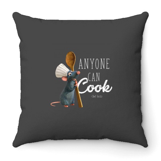 Womens Disney Pixarss Ratatouille Remy Anyone Can Cook VNeck Throw Pillows