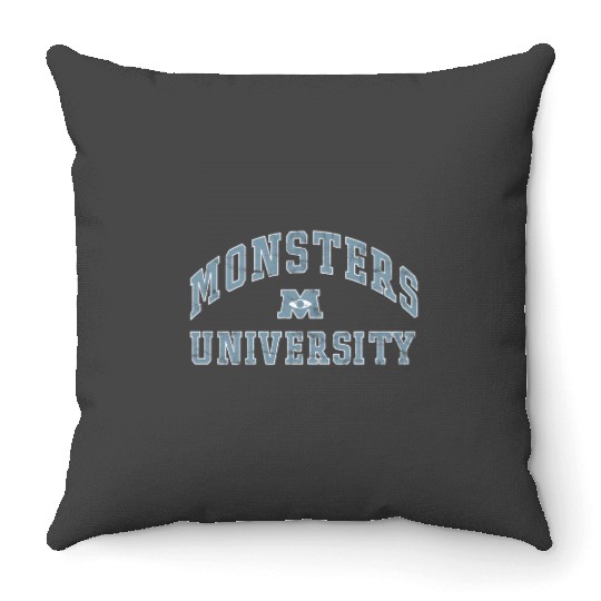 Disney Pixarss Monsters University Simple Collegiate Sweatshirt Throw Pillows