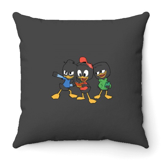Disney DuckTales Huey Dewey Louie Portrait Throw Pillows