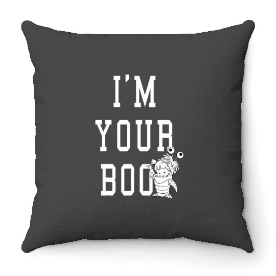 Disney Pixarss Monsters Inc. Im Your Boo Bold Center Logo Throw Pillows