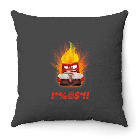 Disney Pixarss Inside Out Angry Throw Pillows