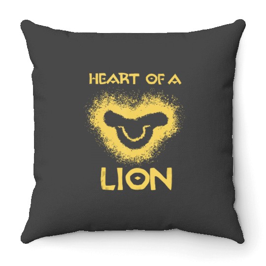 Disney The Lion King Heart Of A Lion Young Simba Logo Tank Top Throw Pillows