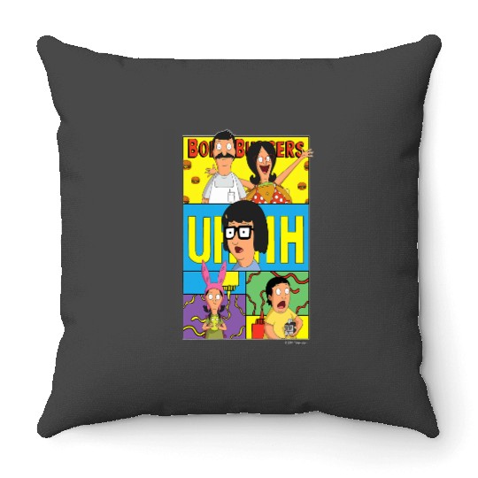 The Bobs Burgers Movie Bob Linda Tina Louise Gene Uhhh Throw Pillows