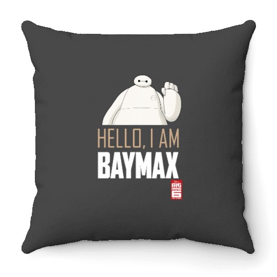 Disney Big Hero 6 TV Series Baymax Hello Graphic Throw Pillows