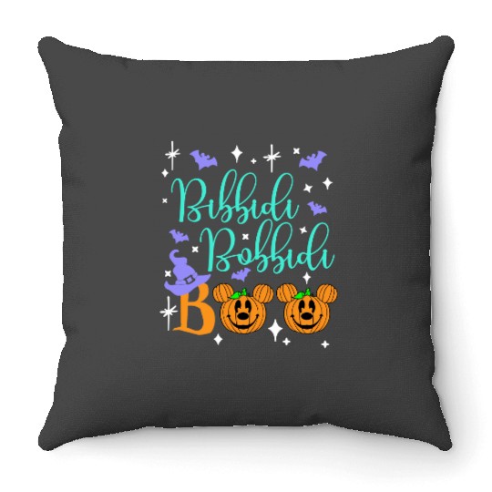 Bibbidi Bobbidi Boo Throw Pillows, Disney Cinde Throw Pillows, Halloween Matching Throw Pillows