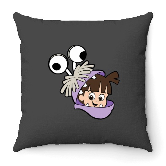 Disney and Pixars Monsters Inc. Boo Big Face Costume Throw Pillows