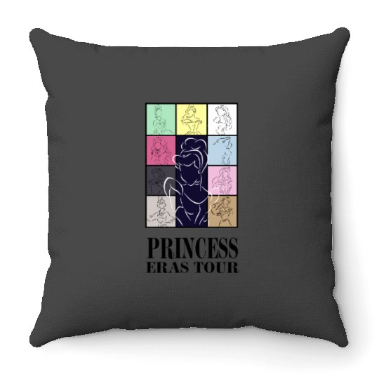 Princess eras tour Throw Pillows