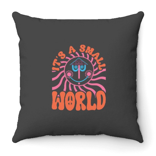It's a Small World Disneyland Throw Pillows, Animal Kingdom Throw Pillows, Epcot Throw Pillows