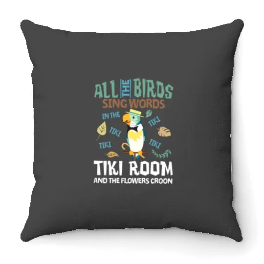 Tiki Room Throw Pillows, Enchanted Tiki Room Throw Pillows, Disneyland