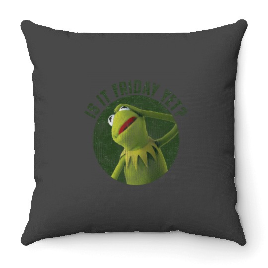 Disney The Muppet Is it Friday yet Throw Pillows