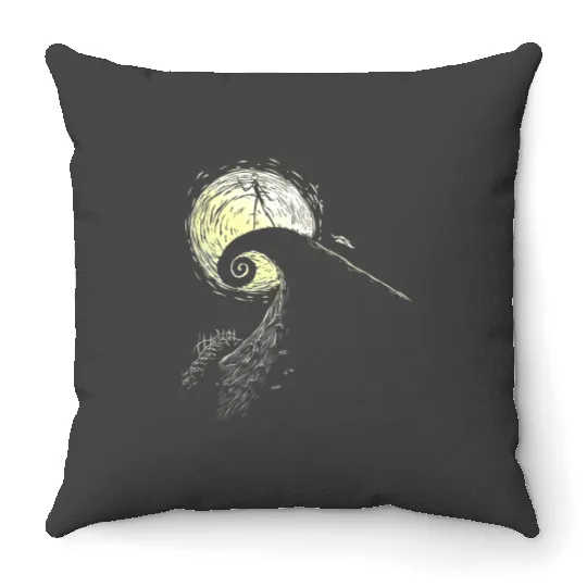 Jàck skèllington, Jàck skèllington halloweeen, Jàck skèllington merch , Jàck skèllington disnèy, Jàck skèllington logo Throw Pillows